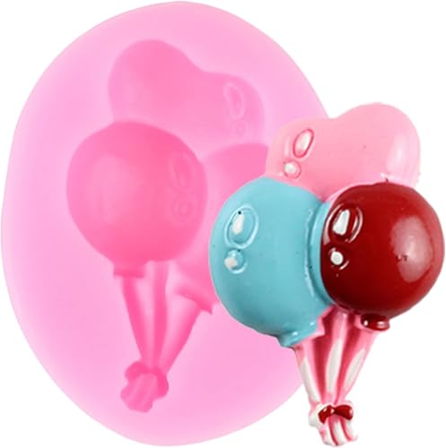 XMOLDNMS Ballon Schokoladenform Silikon Luftballon Fondant Formen für Kuchen Dekoration Cupcake Topper Candy Chocolate Polymer Clay Gum Paste