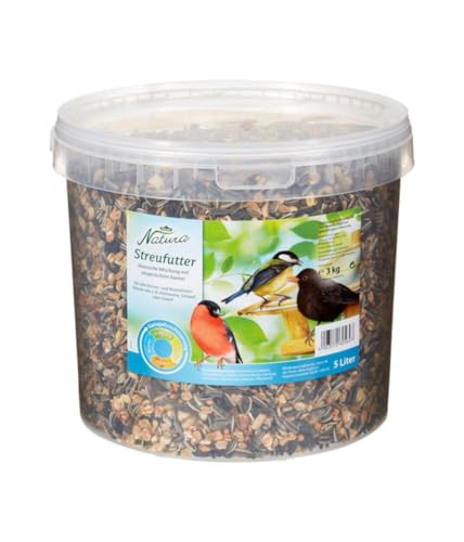 Dehner Natura Premium Wildvogelfutter, Streufutter, Ganzjahresfutter proteinreich / energiereich, hochwertiges Vogelfutter für Wildvögel, 3 kg