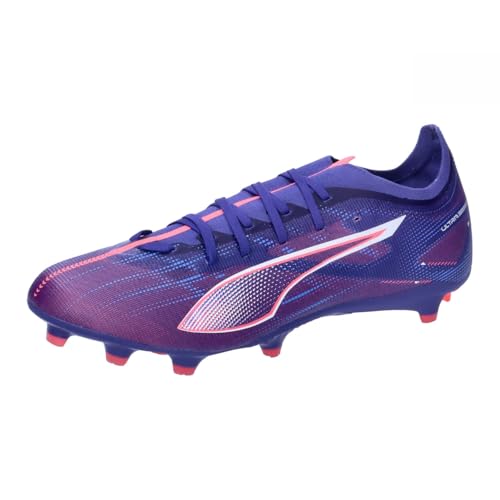 PUMA Unisex Ultra 5 Match FG/AG Soccer Shoe, Lapis Lazuli White-Sunset Glow, 47 EU