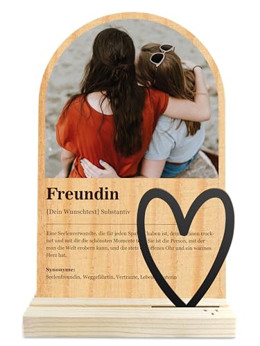 Geschenke für Freundin - Definition wie im Duden Holzbild - Freundin Geschenke, Freundin Weihnachtsgeschenk, Gemälde, Beste Freundin, Weihnachtsgeschenk für Freundin, Freundin Geschenk, Freundinen