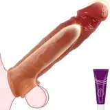 Realistische Penismanschetten Sexspielzeug, Silikon Penisverlängerung Penishülle, 22cm Penis Sleeve für Männer und paara, Penisvergrößerung und Zeitverlängerung Sex Toys