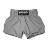SIAMKICK Elite Muay Thai-Shorts für Männer und Frauen, Boxen, Kickboxen, hochwertige MMA-Kampfkleidung, Trainingshose, Grau (Core Grey), XX-Large