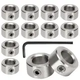 12stk Sicherungsring 10mm Stahl Stellringe Gewindesicherungsring T10 Tiefenanschlagringe für CNC 3D Drucker (10mm)