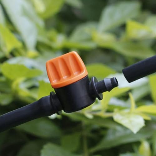 Mini-Ventile mit Widerhaken für 4 mm Schlauch für Landwirtschaft und Heimgebrauch in der Bewässerung, 20 Stück