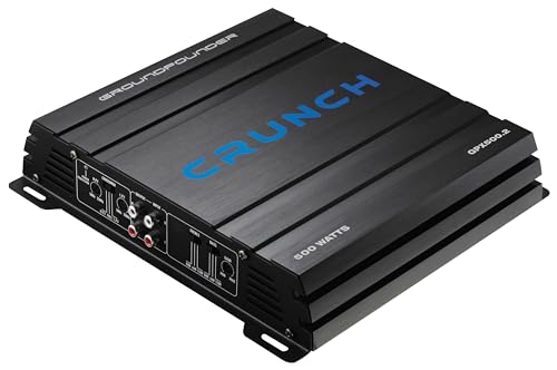 Crunch AMP GP-Serie GPX-500.2 500 Watt 2 Kanal Auto-Endstufe GROUNDPOUNDER-Serie