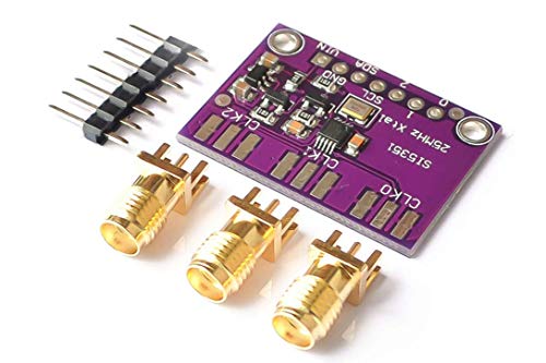 DollaTek CJMCU-5351 Si5351A Si5351 I2C 25 MHz Controller Taktgenerator Breakout Board 8 kHz bis 160 MHz 3-5 VDC für Arduino IDE