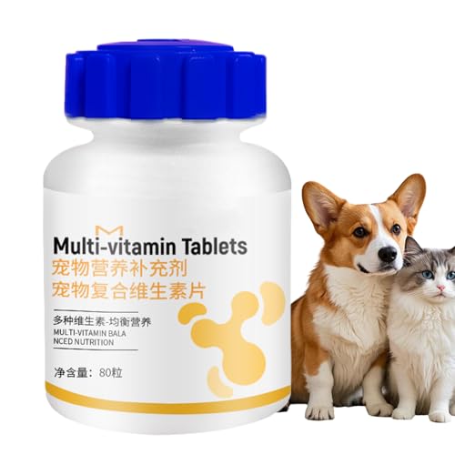 Hundewohlbefinden Ergänzungsfutter | 180 Stück Tabletten für die allgemeine Gesundheit Ihres Hundes | Futterergänzung Für Welpen & Katzenwelpen