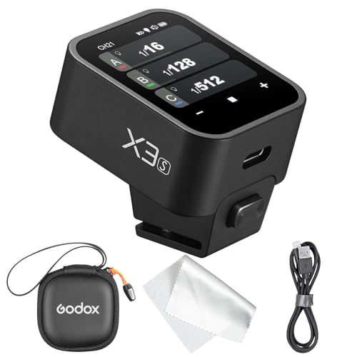 Godox X3 Auslöser für SONY X3 S, kabelloser Blitzauslöser für OLED-Touchscreen-Blitzsender, integrierter Lithium-Akku, perfekt für GODOX V1, GODOX V100