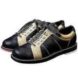 Blissbuilt Herren-Bowlingschuhe,Bowling-Schuhe,Anti-Rutsch Leder Bowlingschuhe,Leichte Atmungsaktive Bowlingschuhe,Lace Up Leichte Rasen Bowling Schuhe,Für Anfänger Und Fortgeschrittene