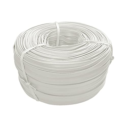 10m Keder Ø 4mm x Fahne 7mm Kederband Biese Paspelband Wulstband PVC Farbwahl, Größe:Ø 4mm x Fahne 7mm, Farbe:weiß