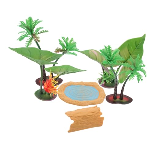Toyvian Gartenausstattung – Komplette Teich-Sets Mit Fischornamenten Lotus-seerosenblättern Mini-teich- -Set
