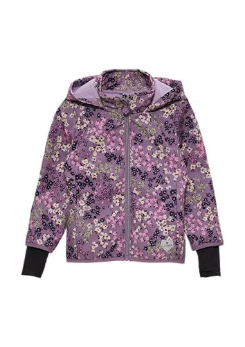 s.Oliver Mädchen 2151472 Softshelljacke mit Allover Print, 48A3 Lila, 104