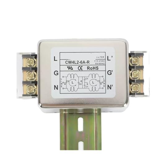 CW4L2-3A/6A/10A/20A/30A-R einphasige 220-V-Stromfilterreinigung und Entstörung mit unterer Schnallenschiene(CW4L2-6A-R)