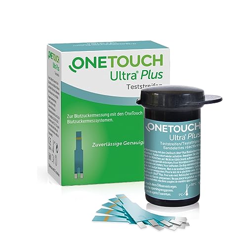 OneTouch Ultra® Plus Blutzuckerteststreifen I 50 Stück I 1 Packung I zur Blutzucker-Messung bei Diabetes (Zucker-Krankheit)