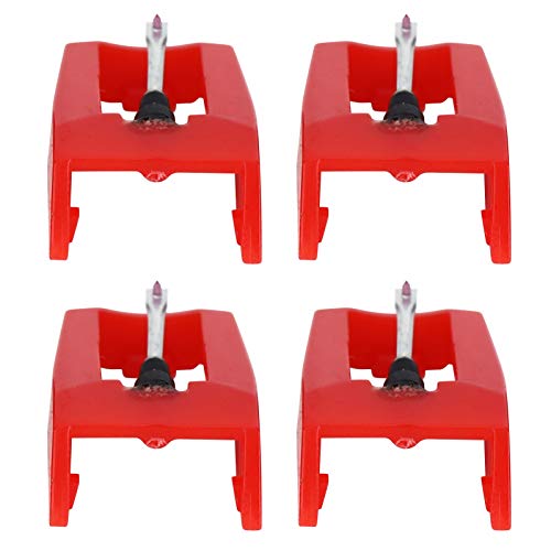 ABS+Set von Bleistifsnadeln von Aluminium ABS -kompatibel mit Ion, Victrola, 4 -Stück 4 -Stück Reproduktion Ersatzstiftnadeln, Geeignet für Vinylliebhaber