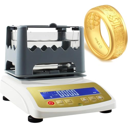 Digitaler elektronischer Goldreinheitstester, Golddichtemessgerät, Goldreinheitsdetektor, Edelmetall-Prüfset für Juweliere, Pfandhäuser, Edelmetallhändler,1200K