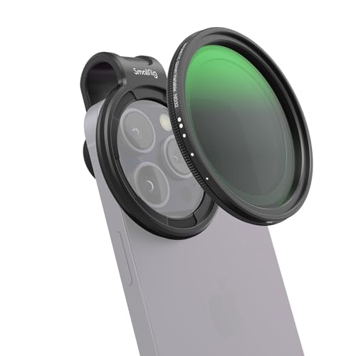 SMALLRIG 52mm Magnetischer Variabler ND-Filtersatz, ND2-ND32 (1–5 Blendenstufen) VND-Filter mit Universellem Magnetischem Filterring, No X Cross HD-Neutraldichtefiltersatz aus optischem Glas - 4387