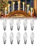 Aurahome E10 3W 23V, Lampen für Schwibbogen Ersatzbirne 23V, Lichterkette Schwibbogen Warmweiss 2800K E10 Birnen für Lichterbogen Weihnachten, Weihnachtspyramide Kerzen (10 Stück)