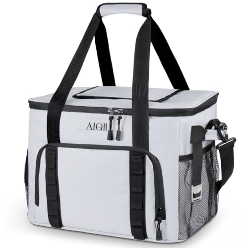 AIQII 36L Kühltasche Picknicktasche Faltbar Thermotasche Isoliertasche für Getränke,Wasserdicht auslaufsicher Picknick Lunchtasche für Ausflug, Picknic, Camping, Wandern, Strand