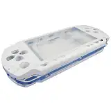 OSTENT Hohe Qualität Komplettes Gehäuse Reparatur Mod Case + Knopf-Ersatz Kompatibel für Sony PSP 1000 Farbe Weiß