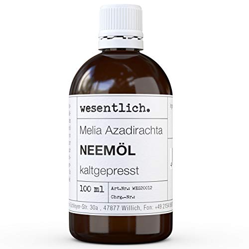 wesentlich. Neemöl kaltgepresst 100ml - 100% reines Öl (Melia Azadirachta)