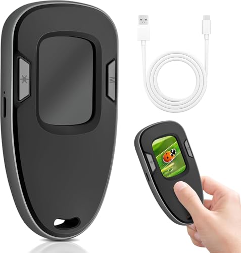 Luvan Handy Mikroskop,Digital Lupe Mikroskop,200X tragbares Taschenmikroskop,2,0-Zoll IPS Farbdisplay,2 Lichtquellenmodi,1-Megapixel, eingebautes LED, Senioren