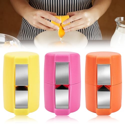 3 Stück Tragbares Eierschalenöffner, Eierschäler, Eierknacker-Trennwerkzeug, Egg Shell Opener für Gekochte Eier