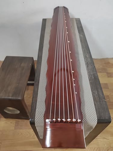 ROJDFCNBW ChinesischTraditionelle handgefertigte Guqin für A Guqin Sunset Style Rötlich-braune chinesische Saiteninstrumente