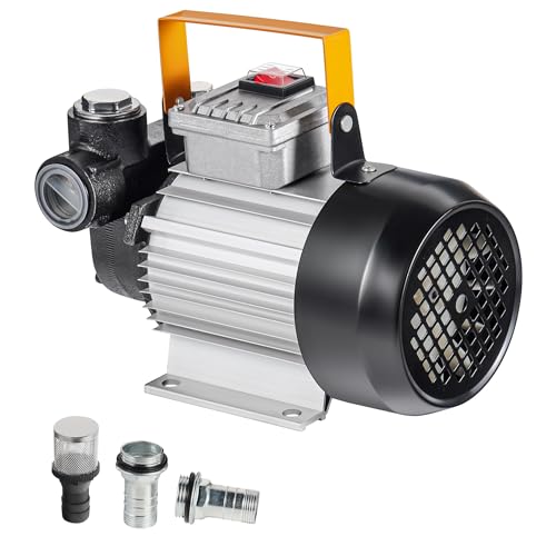 Wiltec Heizöl- und Dieselpumpe Typ04011 230V/550W für 20-60l/min selbstansaugende Heizölpumpe bis 2m mit By-Pass-Ventil gegen Überhitzung