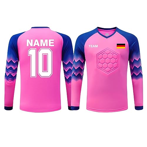 ORYG Torwarttrikot Kinder Herren Personalisierte Torwarttrikots Kit Torwart Trikots für Kinder mit Name Team Logo