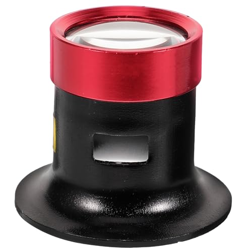 SOLUSTRE Augenlupe Aus Glas Uhrmacherlupe Juwelierschleife Tragbares Monokular Vergrößerungsvisier Augenschlaufenlupe Kopflupe Uhrenreparaturwerkzeuge Anschauen Metall Arbeit Kopfhörer