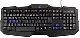 uRage Gaming Tastatur "Exodus²" (Keyboard mit Leuchteffekten, USB, Anti-Ghosting, QWERTZ) schwarz/blau