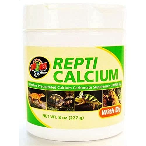 Zoo Med A34-8E Repti Calcium mit D3, 227 g, Vitaminpulver mit Kalzium für Reptilien