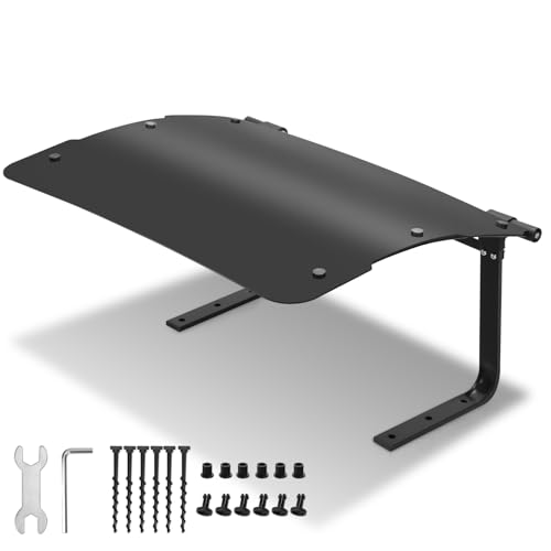 Eulenke Mähroboter Garage ABS Kunststoff Carport für Rasenmäher Rasenroboter, Rasenroboter Garage für Garten Witterungsbeständig UV Schutz, faltbarem Dach Mährobotergarage, Stabiler Montage, Schwarz