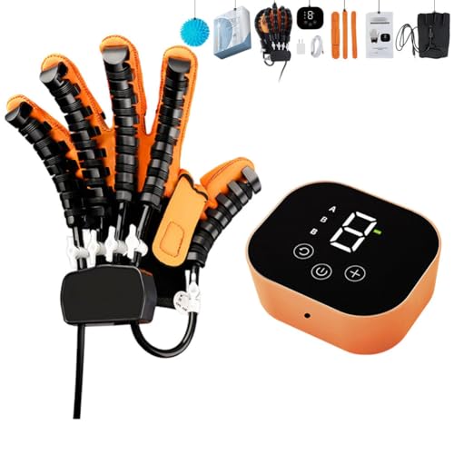 SJMDMZD Stroke Reha -geräte - Roboter -handmassagegeräte Für Arthritis Mit Einstellbaren Trainingsmodi Und Fingerflexionsübungen(Size:XXL,Color:Left Hand)
