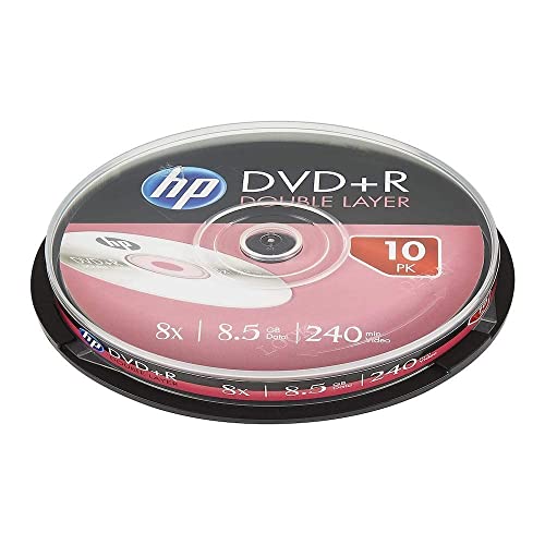 HP DVD+R Doppellagig 8x, 10 Stück Cake Box