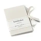 Semikolon 367181 Leporello Classico Wedding Edition 12,2 x 17,7 cm – 14 Fotos – Ziehharmonika-Fotobuch – chamois creme