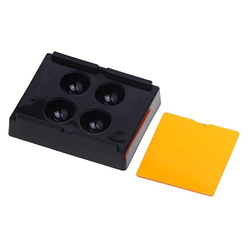 SUMKTO 4 Löcher Dental Shading Light Box Composite Harz-Misch gut lichtfeste Aufbewahrung Hading Farbe Toning Fall Zahnarzt Material