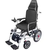 OZLMBERN Elektrischer Rollstuhl Faltbare leichte ältere Menschen mit Behinderung intelligenter Allradmobilitätsroller