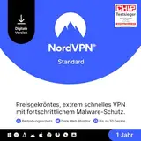 NordVPN Standard, 10 Geräte, 1 Jahr, VPN & Cybersicherheit, Digitaler Code