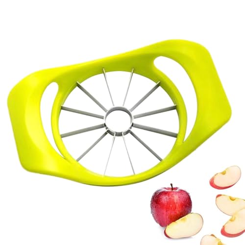 Apfelschneider, Edelstahl Apfelteiler Apfelteiler Obstschneider, Edelstahl Obstentkerner, Küchenwerkzeug für Obstzubereitung, Obstschneider ideal für Äpfel und Birnen