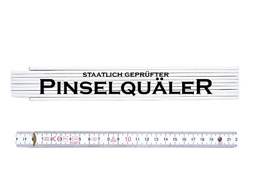 ZOLLSTOCK Spruch Metermaß PINSELQUÄLER Geschenk Anstreicher Maler Azubi Geselle