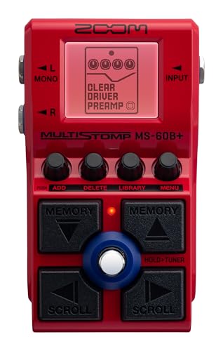 Zoom MS-60B+ MultiStomp Bass Pedal, rot