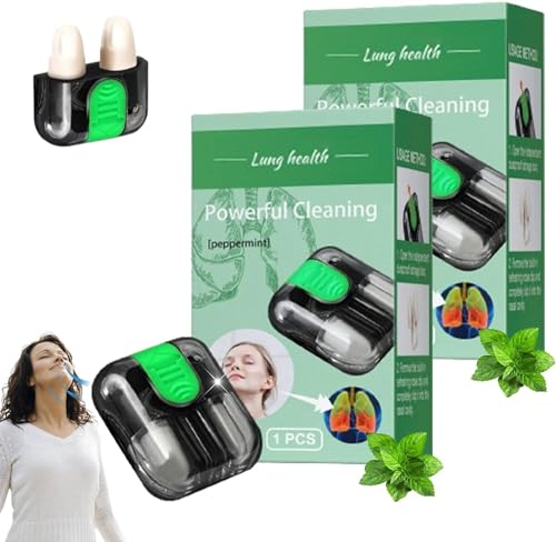 BreathePure Atemreinigendes Kräuter-Nasengerät, Gesundheitskontrolle, Nasengerät, lindert Nasenbeschwerden (2 Stück)