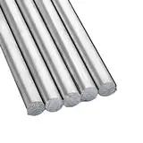 SLDMJFSZ 5PCS Stab aus reinem Zink 600 mm x 5 mm, hochreine Zinkstäbe, hohe Reinheit 99,995%, Länge 23,6 Zoll, Durchmesser 0,19 Zoll