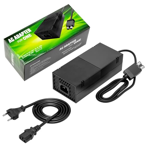Alimentatore per Xbox One, Xbox One Power Supply Brick Cavo di Alimentazione Caricabatterie di Ricambio di per Microsoft Xbox One 100-240V,220W (Versione Quietest)