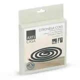 Arti Casa Citronella Räucherspirale – Natürliche Duftspiralen mit Zitronengras für Outdoor - 10er Zitronella Spiralen-Set - Ca. 7 Stunden Brenndauer - Perfekt für Camping, Garten und Balkon