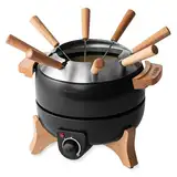 Boska fondueset elektrisch Party/Für Käsefondue, Schokoladenfondue, Hotpot, Fleischfondue/Temperaturregler / 2,3 Liter/Gusseisen/Fondue gerät