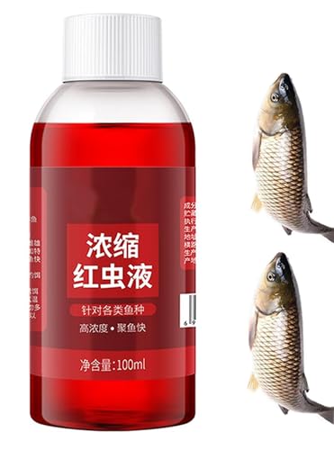 Fischlockstoffe mit rotem Wurmduft für Köder, hochkonzentrierte Fischköder, Köderlockstoff, Konzentrierte Rote Wurmflüssigkeit Zum Angeln, starker Fischlockstoff, Fischköderlockstoff (1pcs)