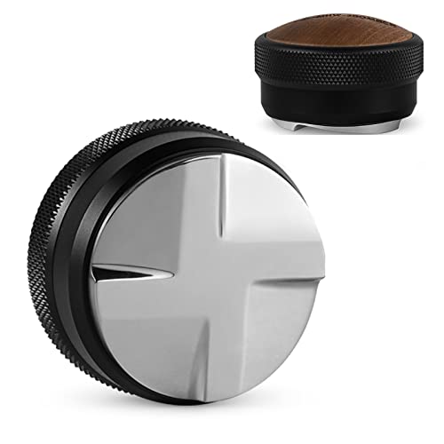 MHW-3BOMBER Kaffeeverteiler 58.35mm, Espresso Verteiler Werkzeug Einstellbare Höhe Espresso Leveler 58mm Edelstahl Keil Basis Modell: T5270L4